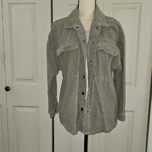 Women's Gray Corduroy Jacket